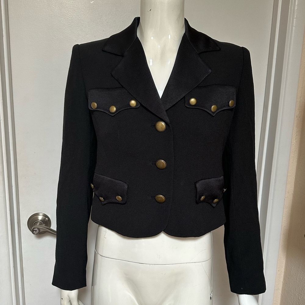 ZELDA cropped jacket blazer crop jacket elegant details buttons all over vintage